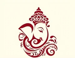 Stylized Ganesha illustration